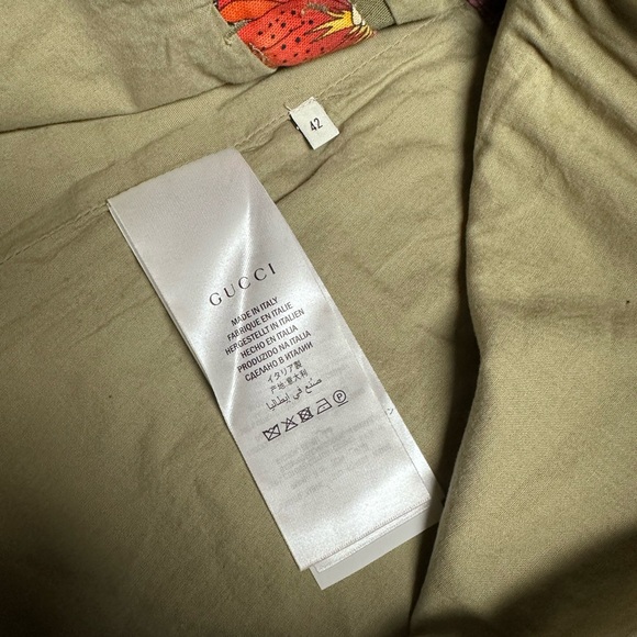 Gucci Flora Snake Green Mini A-Line Skirt -Size 42 - Picture 6 of 7